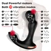 Nxy Vibrators Sex Male Prostate Massager g Spot Stimulate Vibrator Butt Plugs Dual Motors 10 Modes de vibration Jouets anaux à distance pour hommes 1220