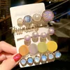 2021 1Set Korean Fashion Pearl Hairpins kids Girls Elegant Hair Clips Pin Barrettes Accessories Headdress Headwear