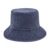صياد قبعة الألوان النقية واسعة بريم القبعات البالية غسل ريترو دلو قبعة للطي صن ستريت في الهواء الطلق الرياضة قبعات الأزياء الربيع الصيف WMQ1021