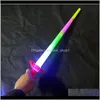 Inne wydarzenie świąteczne zaopatrzenie w dostawę ogrodu Dom Garden Drop dostawa 2021 Telescopic Glow Sticks Flash Up Toy Fluoressent Sword Concert Concert