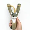 20 Style Kid Creative Wood Favor Curving Cartoon Animal Slingshot Children Handmålad trä Slingshot Crafts Kids Gift Toys GC0901