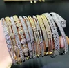 Zirkoon dames bangle armband diamant Koreaanse vrouwen liefde gouden armbanden sieraden zilveren parel mode-accessoires