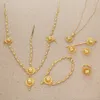 Habesha Set Ethiopia Style 24K Gold Color Eritrea Ethiopian Easter Jewelry Set H1022