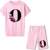 Korte mouw sexy t-shirt en broek sportpakken fietser shorts twee stuk set vrouwen mode trainingspak zomer outfits voor vrouw 210819