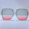 Sommer-Sonnenbrille für Herren und Damen, 1033S-Stil, Anti-Ultraviolett, Retro-Platte, quadratisch, Metall, Vollrahmen, spezielles Design, modische Brillen, zufällige Box