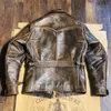 Men's Leather & Faux Description CDBT1550 Read ! Asian Size Super Quality Genuine Cow Coat Cowhide Aged Washing Jacket