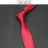 Liens solides Fashion Classic Slim Tie Polyester Cravat étroite 5cm