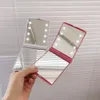 50pcs Hot-Selling 8 Light LED Mirror Cosmetic Makeup LED-Mirror Folding Portable Travel Compact Pocket Mirrors Eight Lights Lamps With DHL Delivery