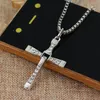 Pendant Necklaces Fast And Furious 9 Necklace Religious Crystal Cross Dominic Toretto Movie Jewelry For Men Gift264U