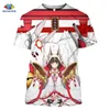 Synchee Lato Hot Sexy Body Cartoon Loli Tshirt Man 3d Drukuj Anime gry Azur Lane T Shirt Kobiety Gym Odzież Harajuku Styl Top X0621