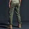 Тактические штаны Мужчины Военные Камуфляжные Грузовые брюки Плюс Размер 42 Мульти-карманы Комбинезон Повседневные Baggient Pantalones Мужчины Рабочие брюки
