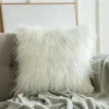 Fourrure jeter taie d'oreiller moelleux en peluche coussin décoratif oreillers étui pour canapé lit salon voiture chaise TX0127