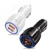 2 USB Car Charger QC 3.0 Dual Usb Port High Speed Quick Charging 3.1A 2.4A Adapter for Universal Cellphones iPhone Samsung HTC Android Phone iPad 5 6 ipadmini 2/3/4/5