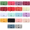 New Soft Nylon Jacquard Hair Accessories Children's Hairband Baby Super Stretch Bow Headbands Girls Big Bows Solid Hair Bands