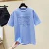 하라주쿠 대형 T 셔츠 여성 의류 반팔 여름 탑스 여성 긴 티셔츠 입체 입체 인쇄 플러스 사이즈 2021 여성