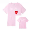 Kortärmad T-shirts Ins Love Letter Print Men's and Women's T-shirt