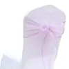 Bow Details Chair Covers 2021 Romantic Chic Wedding Supplies Elegant Glamorous Fashion 31 colors 18*275CM Chairs Sashes