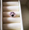 2 SZTUK 925 Sterling Silver Wrube Pink Mushing Fizzle Murano Szklane Koraliki Fit Pandora Charm Bransoletki Naszyjniki