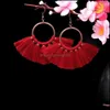 Dangle Lustre Boucles d'oreilles Bijoux Femmes Mode Bohème Long Gland Fringe Crochet Boucle D'oreille Boucle D'oreille Ethnique Cadeau Drop Livraison 2021 PPLYI