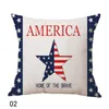 Conjunto de travesseiros de almofada/decoração de bandeira americana criativa listras britânicas listras engraçadas travesseiros decorativos