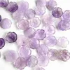 5pc sculpté vraie pierre fleur Quartz naturel perles en vrac violet cristal perle accessoires pour la fabrication de bijoux résultats de bricolage DYL0037