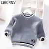 Autumn Winter Baby Boys Sweater Children knitted Clothes Kids Pullover Jumper Toddler Striped European American Style Boy 2109142249201