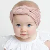 Haaraccessoires matroos knoop brede nylon tulband hoofdband gevlochten baby boog headwraps zuigeling accessoire geboren douchegift