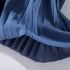 Gigogou 봄 가을 여성 벨트 우아한 높은 허리 라인 미디 스커트 긴 얇은 명주 튜트 투투 스커트 jupe longue 210721