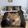 Yatak Takımları Sevimli Kedi Yavru Köpek Hayvan Nevresim Bedclothes İkiz / Kraliçe / Kral Yatak Odası Çocuklar Hediyeler Için
