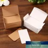 Hälsningskort Adeeing 100pcs Dubbelsidig tomma Kraftpapper Business Word Card Meddelande DIY Gåva År 1 Fabrikspris Expert Design Kvalitet Senaste Stil Original