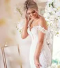 2022 Designer Lace Wedding Dress Plus Size Mermaid Brudklänningar Vintage Appliced ​​Off the Shoulder Sexy Lady Digle Dresses Arab283e