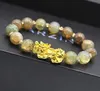 Pedra natural Ágata Beads Fios Pulseira Chinesa Pixiu Lucky Brave Tropas Charms Feng Shui Jóias Para As Mulheres 8 Cores Atacado