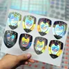 Customized Silver Holographic 3D Anti-Counterfeit Laser Label Sticker with Serial Numbers One Time Used Hologram Security Void Bro211A