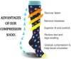 Men's Socks Compression Men Women Anti Fatigue Varicose Veins Edema Knee High 20-30 MmHg Sports Stocking Drop ShoppingMen's