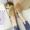 Moda Summer Damas Slippers Baotou Casual Casual Half estilo coreano Sapatos lentos n￣o saltos O978#