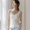 Canotte coreane da donna Camis senza maniche in maglia da donna con scollo a V Plus Size Sexy Halter Lady Strap 210427