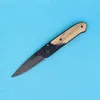 Factory Direct Butterfly DA44 Survival Folding Mes Houten Handvat Zwart Oxide Afwerking Blade Tactical Knifes EDC Pocket Messen