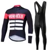 Pro Cycling Jersey Set 2021 MORVELO Long Sleeve Mountain Bike Cycling Clothing Breathable MTB Bicycle Clothes Wear Suit for Mans