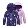 Crianças Outerwear Quente Polar Lesão Casaco Capuz Crianças Roupas à prova d 'água à prova de vento bebê meninas jaquetas para outono primavera 3-12Y 211023