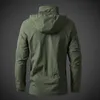 Mens Windbreaker Jaquetas impermeável Militares Casaco com Capuz Homem Combate Homens Outono Outdoor Ao Ar Livre Caminhada Biking Bomber Outwear 210909