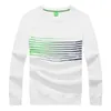 Alemão Marca de Inverno e Outono Hoodies Casuais Solta Color Stripe Impressão de Manga Longa Tops Outdoor Masculino Suor