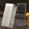 Geschenkpapier, 4 x 4 x HCM, transparent, wasserdicht, PVC, durchsichtige Kunststoff-Verpackungsboxen, kleine Bastel-, Hochzeits-, Party-Geschenkbox