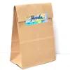 120pcs rollen farbenfrohe Danke Papierkleber Aufkleber Aufkleber Kuchen Backbeutel Paket Umschlag Business Decor Label5502578