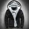 veste à capuche doublée à fourrure pour hommes