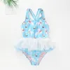 Australie bébé maillot de bain filles enfants mignon Tutu maillots de bain imprimé Animal Hawaii vêtements de natation enfants vêtements de plage WN0027866430