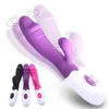 NXY Vibratoren USB wiederaufladbar 10 Geschwindigkeit realistischer Dildo G-Punkt Klitoris Kaninchenvibrator Stimulation Erwachsene Sexspielzeug für Frauen 0106