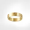 Hurtownie 4 mm 5mm Titanium Steel Love Pierścień Wysokiej Jakości Projektant Róża Złota Pierścienie Pierścienie Biżuteria Oryginalna Żupka