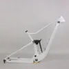 29er Boost Suspension Disc Brake Pearl Bianco XC BSA MTB Frame FM027 Fibra di carbonio T700