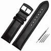 Watch Bands High Quality Genuine Leather Watchband For Blue Angel AT8020 JY8078 Watches Straps 23mm Black Colors3404