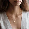 Collier disques en argent Sterling 925, pièces de monnaie, bijoux faits à la main, ras du cou en or, pendentif